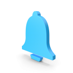 Glocke 3D blau